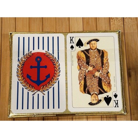 Vtg 1989 Renner Davis Elegant 2 Decks Playing Cards Classic Anchor- Austria-New - Picture 2 of 6
